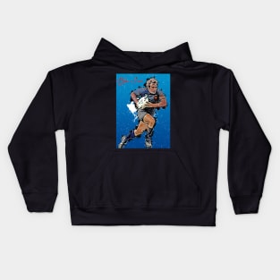 Christophe Dominici - Bleu à l'âme Rugby Legends - Design Kids Hoodie